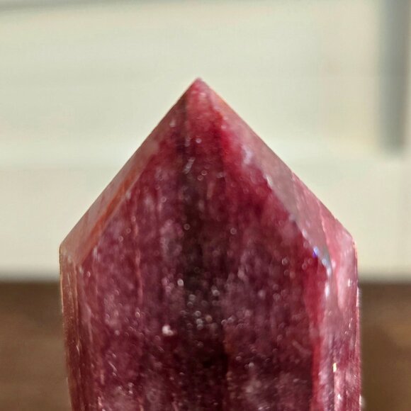 Strawberry Quartz Tower โ Love โข Joy โข Emotional Healing - Picture 6 of 7